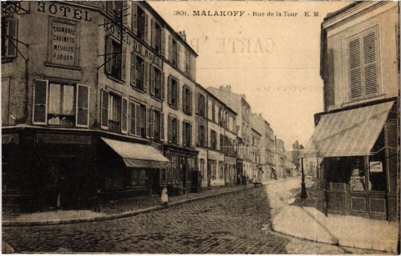 Carte postale ancienne Malakoff Rue de la Tour à Malakoff