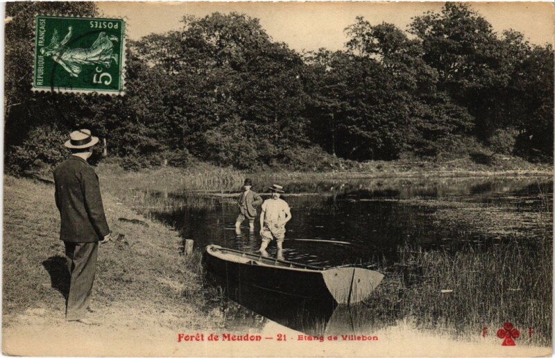 Carte postale ancienne Meudon Etang de Villebon à Meudon