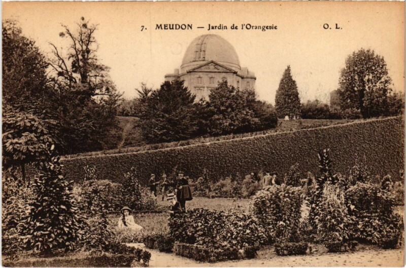 Carte postale ancienne Meudon Jardin de l'Orangerie à Meudon