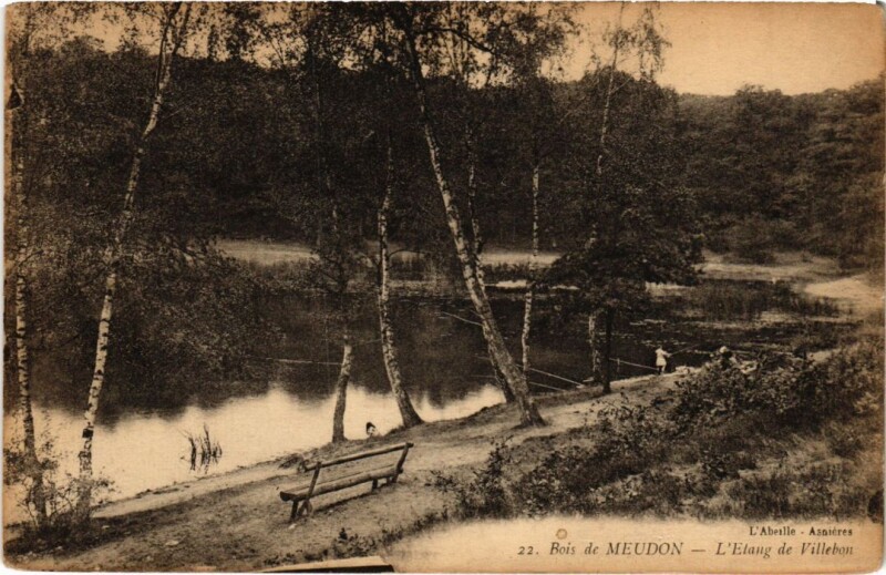 Carte postale ancienne Meudon Etang de Villebon à Meudon