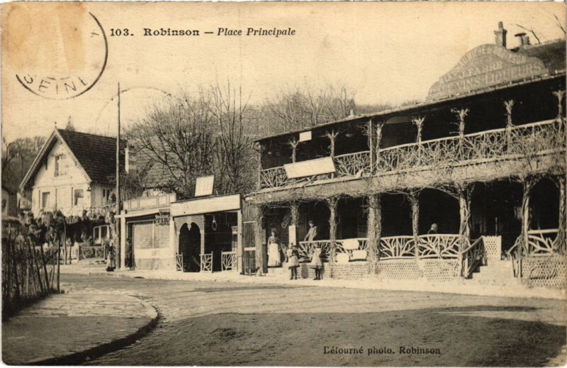 Carte postale ancienne Robinson Place Principale