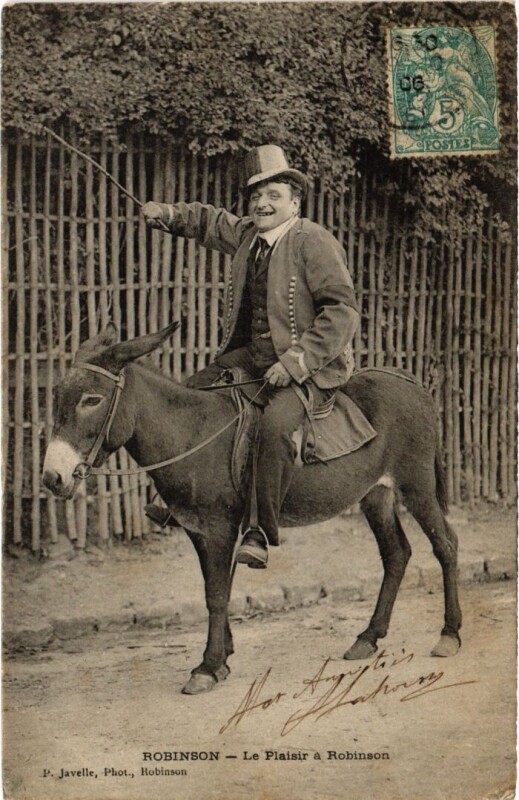 Carte postale ancienne Robinson Le Plaisir