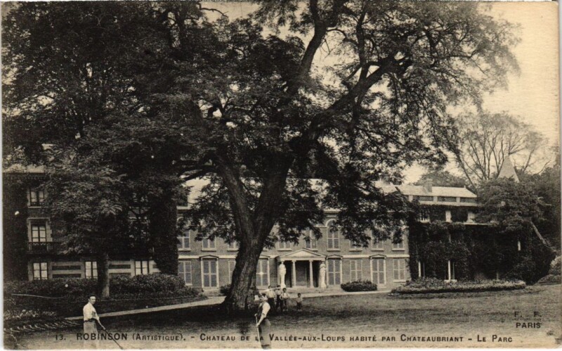 Carte postale ancienne Robinson Chateau de la Vallee aux Loups