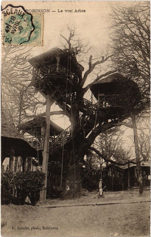 Carte postale ancienne Robinson Le Vrai Arbre