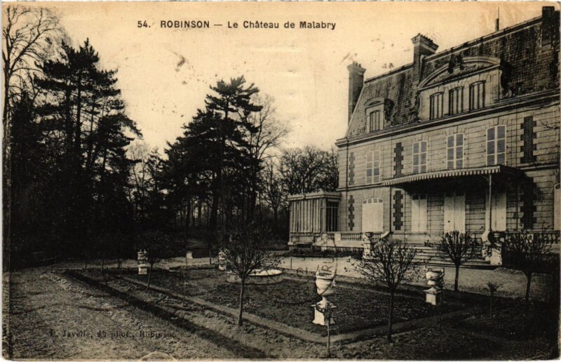 Carte postale ancienne Robinson Chateau de Malabry