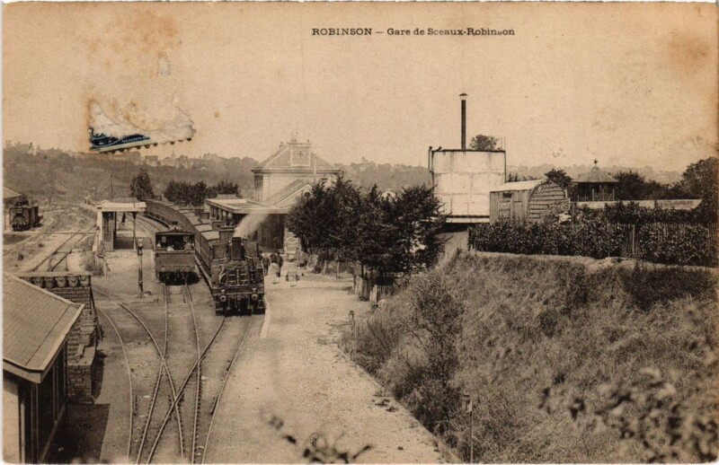Carte postale ancienne Robinson La Gare de Sceaux à Sceaux