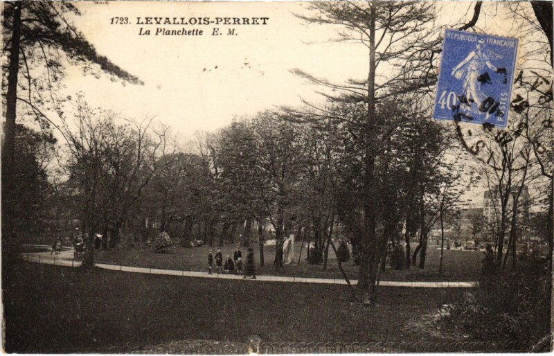 Carte postale ancienne Levallois Perret La Planchette à Levallois-Perret