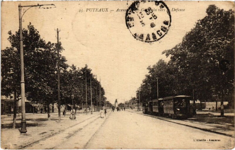 Carte postale ancienne Puteaux Avenue à Puteaux
