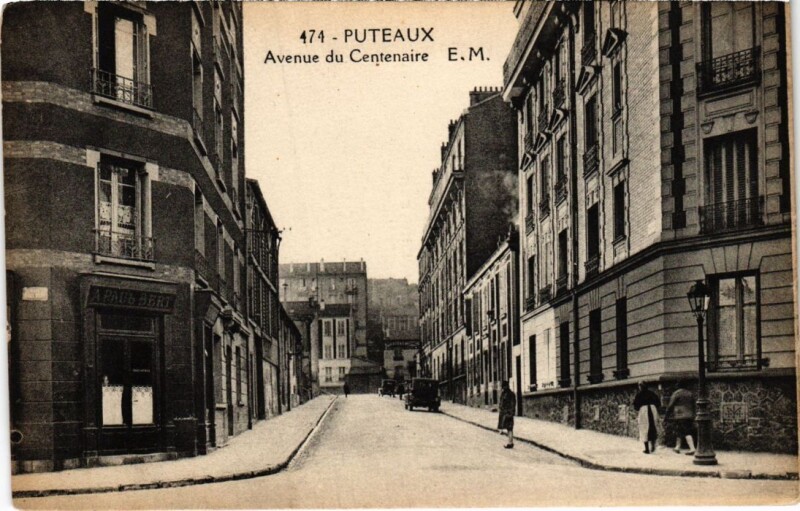 Carte postale ancienne Puteaux Avenue du Centenaire à Puteaux
