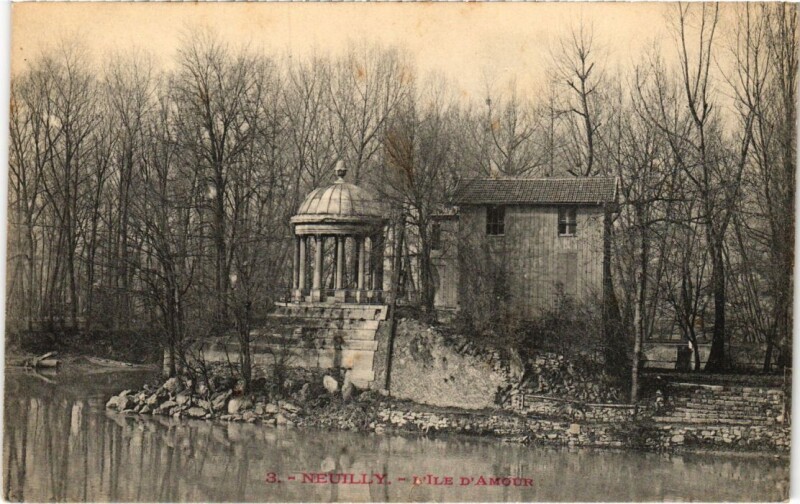 Carte postale ancienne Neuilly Ile d'Amour