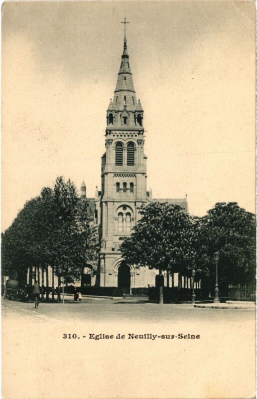 Carte postale ancienne Neuilly Eglise