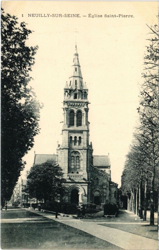 Carte postale ancienne Neuilly Eglise Saint-Pierre