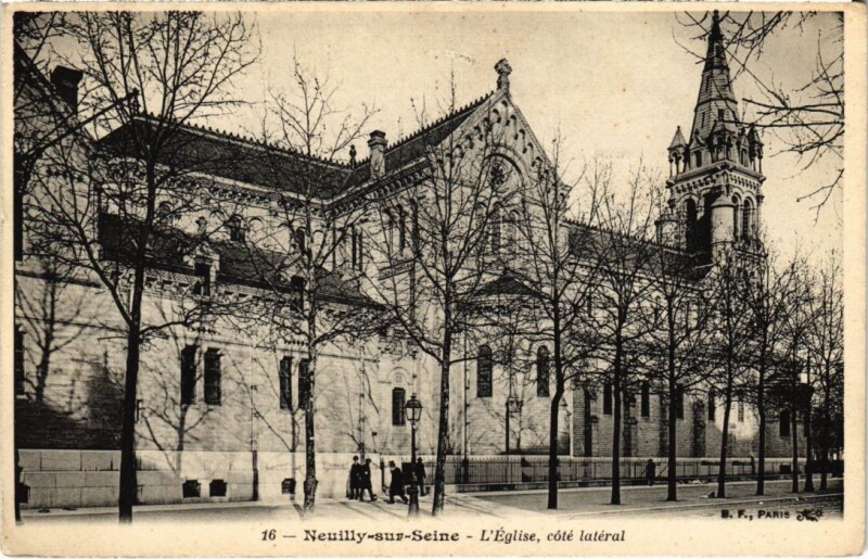 Carte postale ancienne Neuilly Eglise