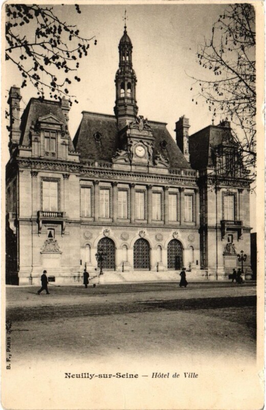 Carte postale ancienne Neuilly Hotel de Ville