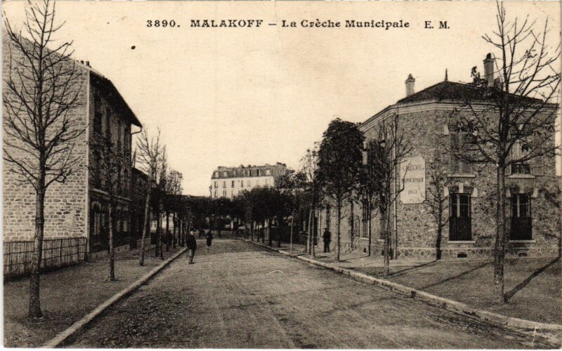 Carte postale ancienne Malakoff La Creche Municipale à Malakoff