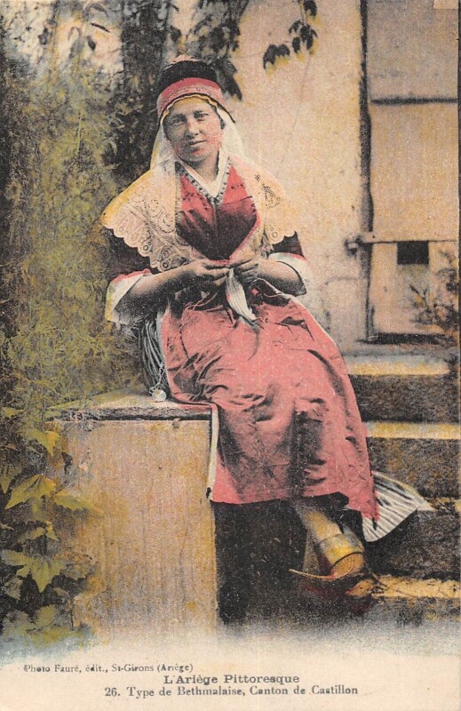 Carte postale ancienne Ariege Type De Bethmalaise Canton De Castillon