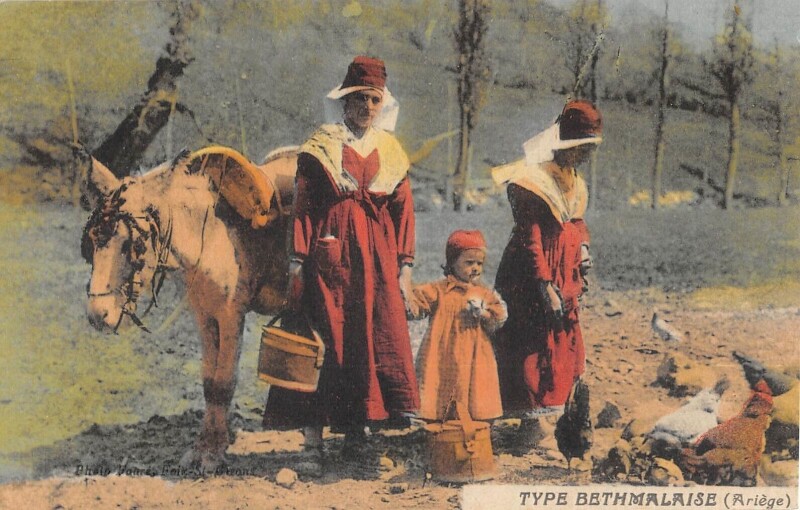 Carte postale ancienne Ariege Type Bethmalaise