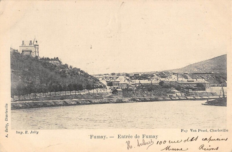 Carte postale ancienne Fumay Entree De Fumay à Fumay