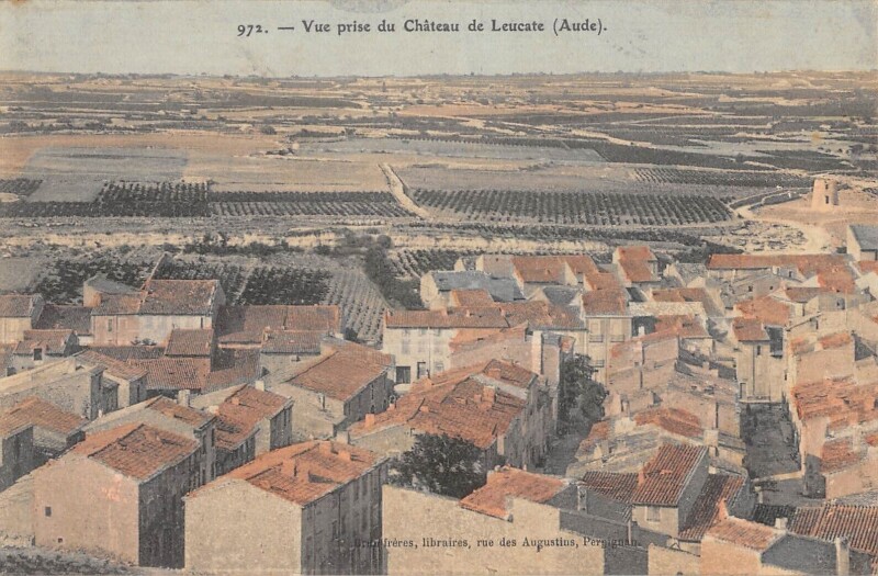 Carte postale ancienne Vue Prise Du Chateau De Leucate à Leucate