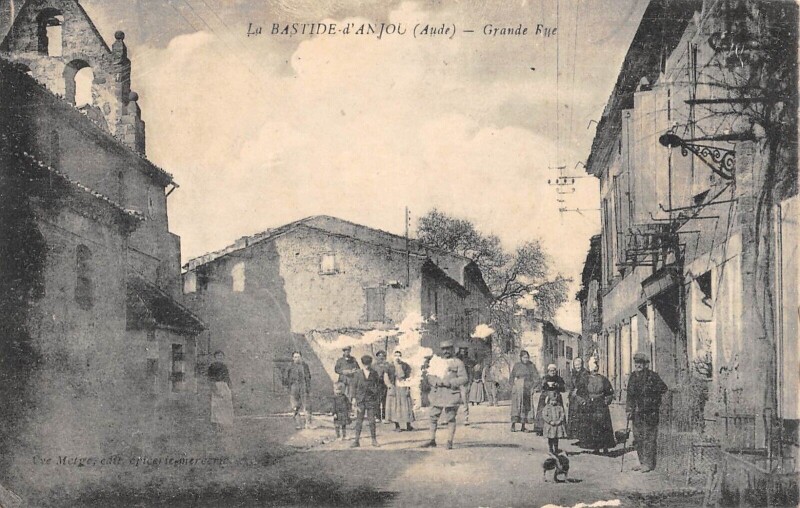 Carte postale ancienne La Bastide D'Anjou Grande Rue