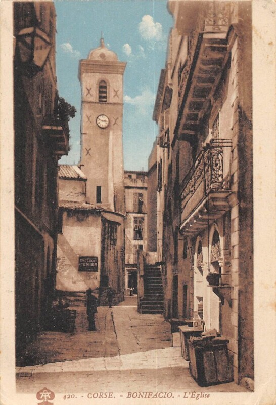 Carte postale ancienne 20 Corse Bonifacio Eglise à Bonifacio