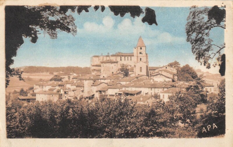 Carte postale ancienne Lavardens Panorama à Lavardens