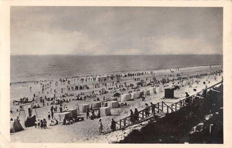 Carte postale ancienne Mimizan Plage La Dune Et Plage à Mimizan