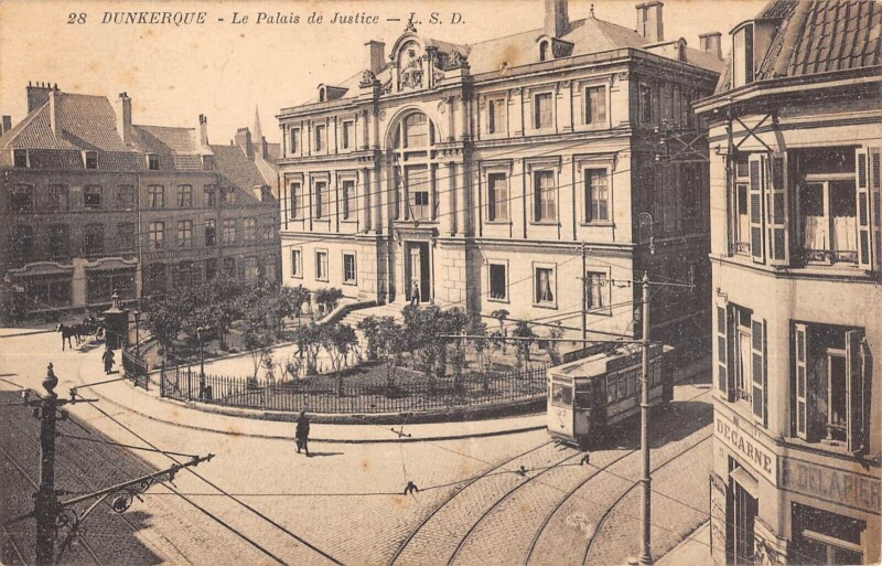 Carte postale ancienne Dunkerque Le Palais De Justice à Dunkerque
