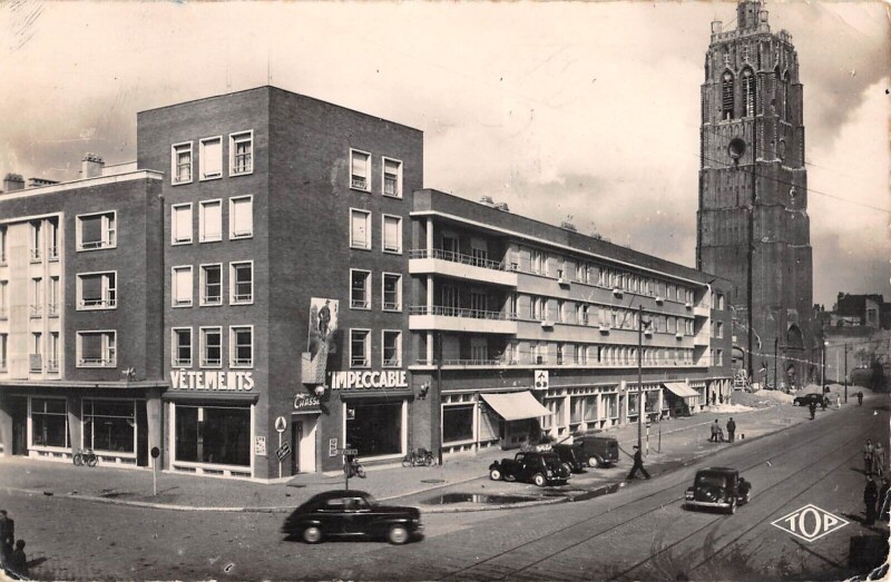 Carte postale ancienne Dunkerque Place Jean Bart à Dunkerque