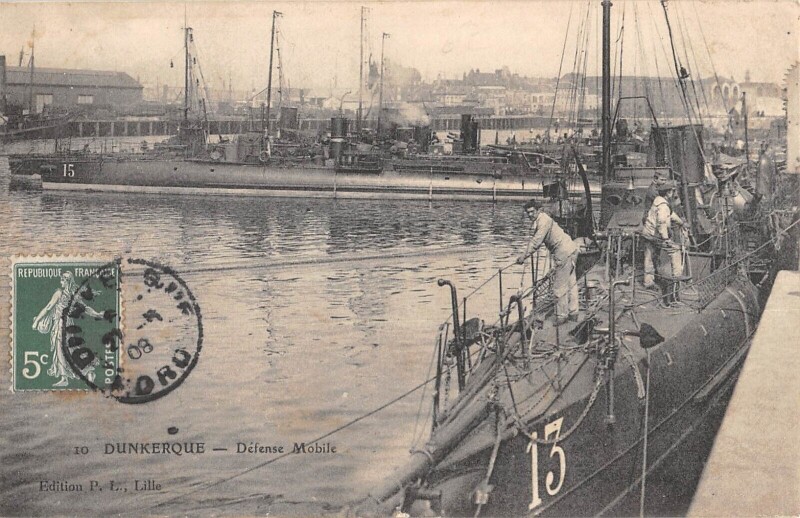 Carte postale ancienne Dunkerque Defense Mobile à Dunkerque