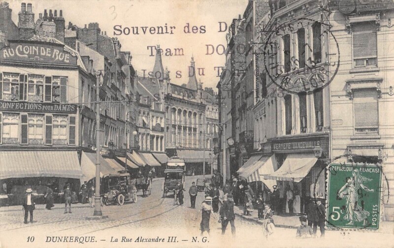 Carte postale ancienne Dunkerque Rue Alexandre Iii à Dunkerque