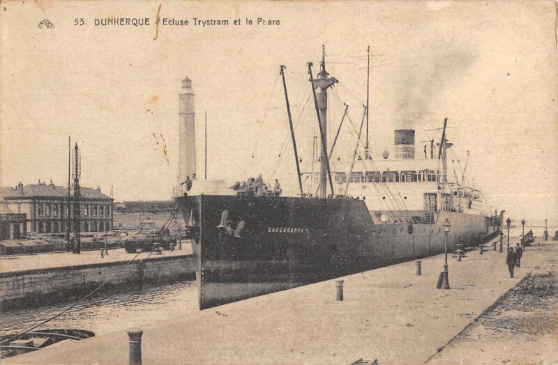 Carte postale ancienne Dunkerque Eluse Trystram Et Le Phare à Dunkerque