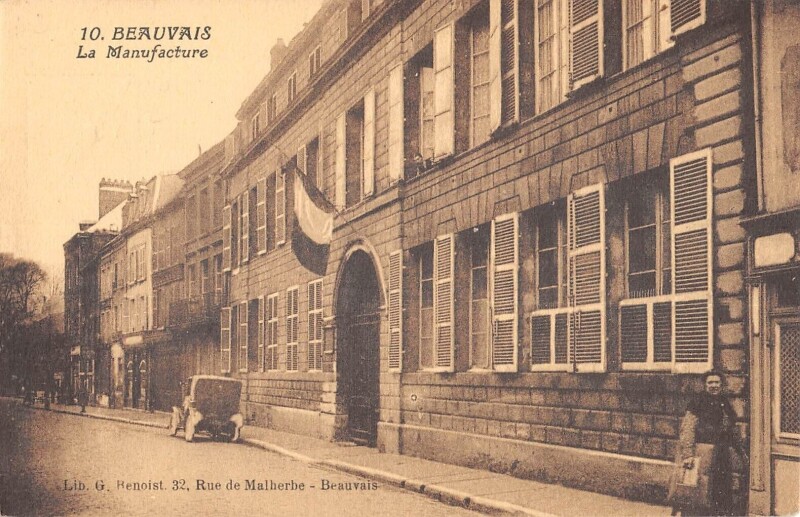 Carte postale ancienne Beauvais La Manufacture à Beauvais