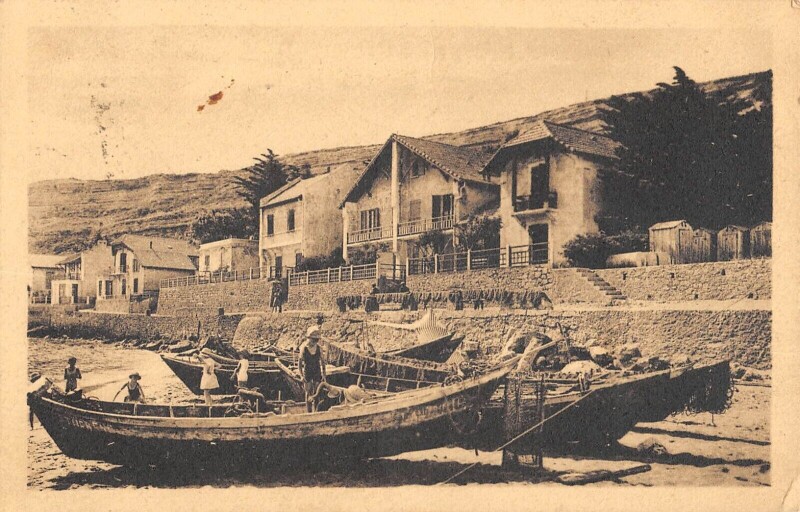 Carte postale ancienne La Franqui Plage Les Villas