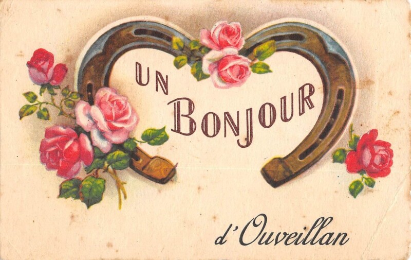 Carte postale ancienne Un Bonjour D'Ouveillan à Ouveillan