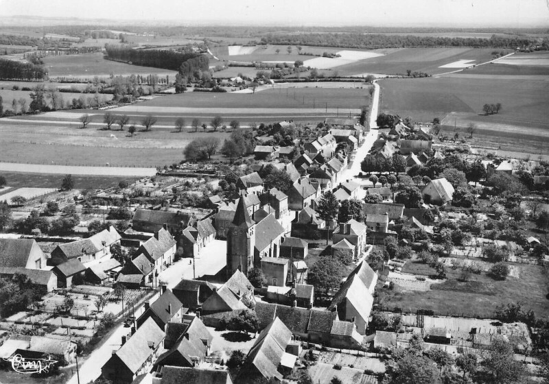 Carte postale ancienne Feux Vue Aerienne