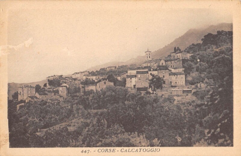 Carte postale ancienne 20 Corse Calcatoggio à Calcatoggio