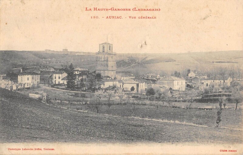 Carte postale ancienne Auriac Vue Generale