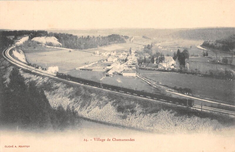 Carte postale ancienne Village De Chamarandes