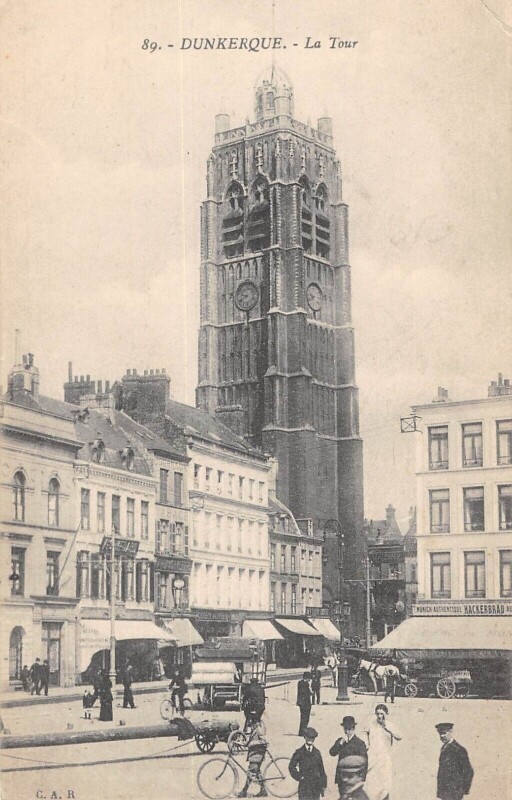 Carte postale ancienne Dunkerque La Tour à Dunkerque