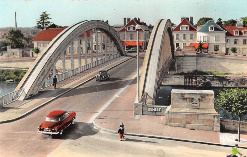 Carte postale ancienne Pont Sainte Maxence Pont Sur L'Oise à Pont-Sainte-Maxence