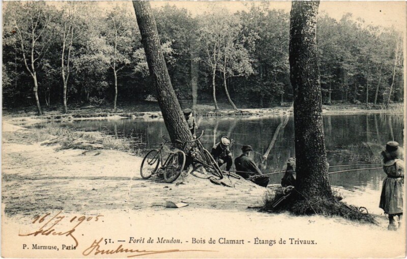 Carte postale ancienne Foret de Meudon Bois de Clamart Etangs de Trivaux à Clamart