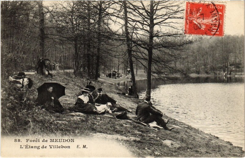 Carte postale ancienne Meudon Etang de Villebon à Meudon