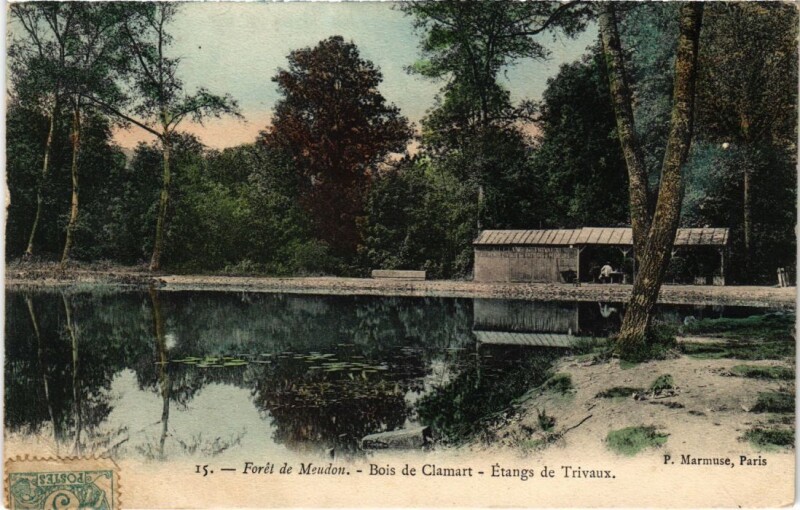 Carte postale ancienne Meudon Bois de Clamart Etangs de Trivaux à Clamart