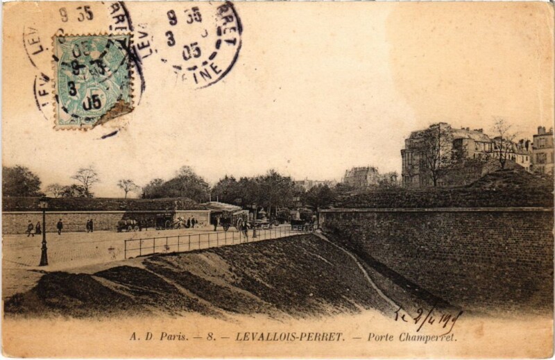 Carte postale ancienne Porte Champerret à Paris 17e