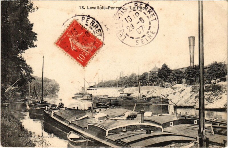 Carte postale ancienne Levallois Le Port