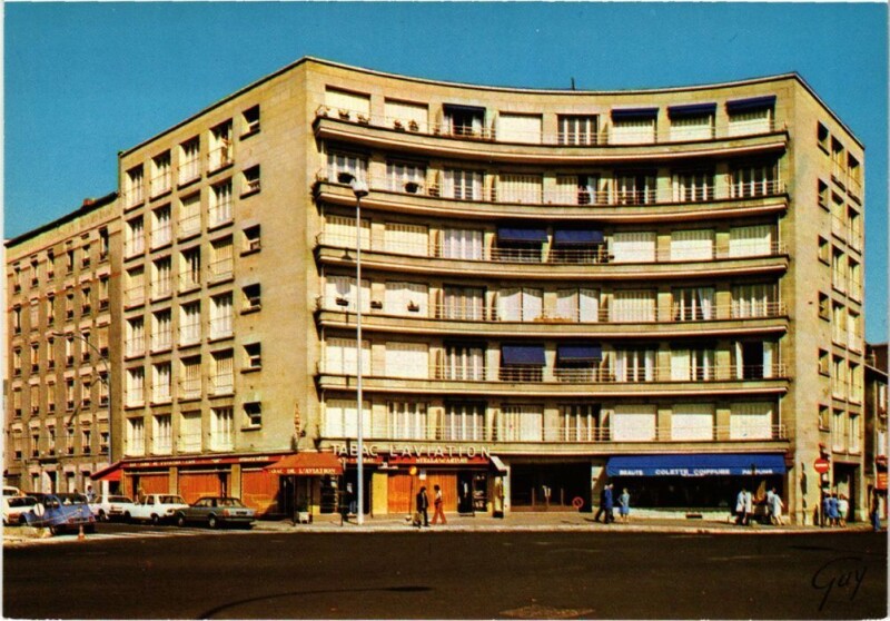 Carte postale ancienne Issy les Moulineaux Tabac de l'Aviation Rond Pont Victor Hugo à Issy-les-Moulineaux