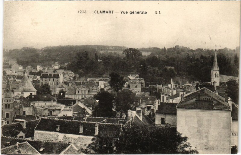 Carte postale ancienne Clamart vue generale à Clamart