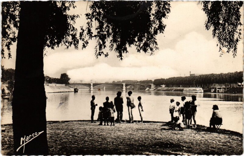 Carte postale ancienne Asnieres La pointe de l'Ile des Ravageurs