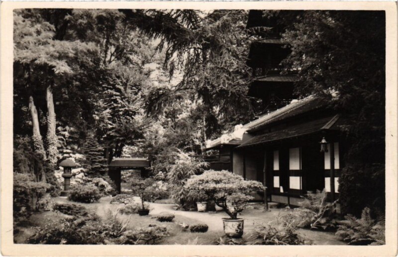 Carte postale ancienne Bois de Boulogne Jardins